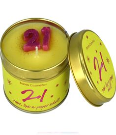 Ароматическая Свеча Bomb Cosmetics 21 Birthday, 1 шт