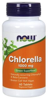 Препарат для очищения организма Now Foods Chlorella 1000 mg, 60 шт