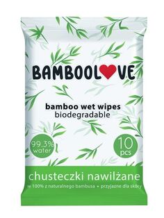 Влажные салфетки Bamboolove Pocket, 10 шт