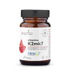Витамин К2 в капсулах Aura Herbals Witamina K2MK7 MenaQ7 200 mcg Kapsułki, 30 шт