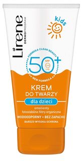Солнцезащитный крем для детей Lirene Sun Kids SPF50, 50 мл