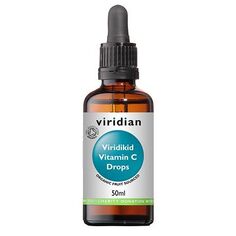 Витамин С для детей Viridian Virikid Ekologiczna Witamina C w Kropelkach Dla Dzieci, 50 мл