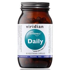 Пробиотик в капсулах Viridian Daily Synerbio, 90 шт