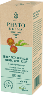 Сыворотка для бровей и ресниц Phytoderma Beauty Oil Serum Wzmacniające Włosy, Brwi i Rzęsy, 100 мл