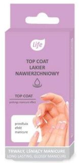 Верхнее покрытие для ногтей Life Top Coat, 10 мл