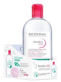 Набор дермокосметики Bioderma Sensibio H2O + Glov, 1 шт