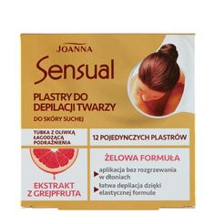 Пластыри для депиляции Joanna Sensual Grejpfrut, 12 шт