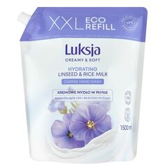 Сменный блок - жидкое мыло Luksja Linseed Refill, 1500 мл