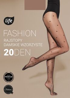 Колготки Life Fashion Nero Małe Gwiazdki 20 DEN, 2