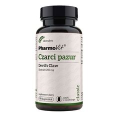Подготовка к суставам Pharmovit Classic Czarci Pazur Devil&apos;s Claw 250 mg, 90 шт