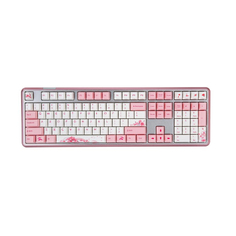 Механическая игровая проводная клавиатура Varmilo Sword 2-108, EC V2 Sakura, белый/розовый, английская раскладка