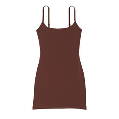 Платье-комбинация Victoria&apos;s Secret Pink Base Stretch, коричневый