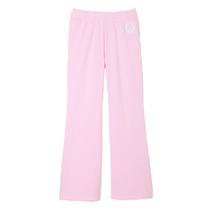 Спортивные брюки Victoria&apos;s Secret Pink Everyday Fleece High-waist Flare, розовый