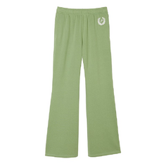 Спортивные брюки Victoria&apos;s Secret Pink Everyday Fleece High-waist Flare, зеленый