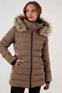 Пальто зимнее Lela, коричневый