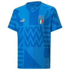 Домашняя предматчевая футболка детская Италия 2022 PUMA, синий