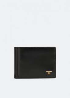 Кошелек TOD&apos;S Leather wallet, черный Tod’S