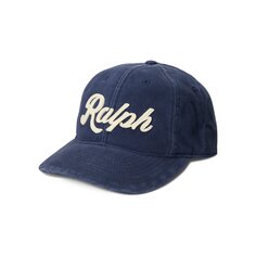 Саржевая бейсболка Polo Ralph Lauren с аппликацией Newport Navy