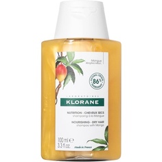 Питательный лечебный шампунь с маслом манго 100мл, Klorane