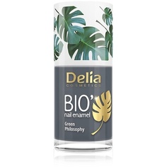 Био-зеленый лак для ногтей Jungle, подходит для веганов, идеальное покрытие и блеск, 11 мл, Delia Cosmetics