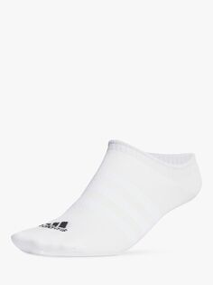 Тонкие и легкие носки-неявки adidas, белый черный
