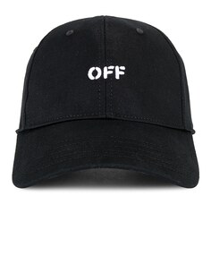 Кепка Off-White Off Stamp Drill Baseball, черный