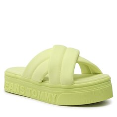 Шлепанцы Tommy Jeans FltfrmSandal, зеленый