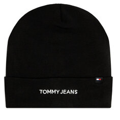 Шапка Tommy Jeans LinearLogo, черный
