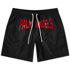 Плавки Palm Angels Pa City Swim, черный/красный
