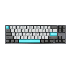 Механическая игровая проводная клавиатура Varmilo Moonlight 68, Cherry MX Red, серый/голубой, английская раскладка