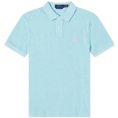 Рубашка поло Polo Ralph Lauren Custom Fit, голубой