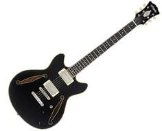 Электрогитара D&apos;Angelico Excel Mini DC Tour Electric Guitar - Solid Black D`Angelico