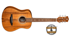 Акустическая гитара luna Safari Solid Koa Top A/E w/Gigbag 2020 Satin Natural