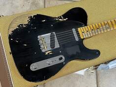 Электрогитара 2023 Fender Custom Shop LTD &apos;50 Double Esquire Heavy Relic Aged Black