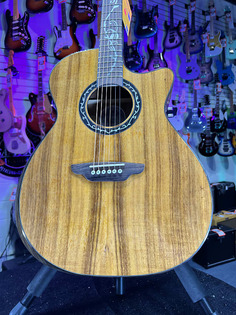 Акустическая гитара Luna Vineyard Koa Bevel Acoustic-electric Guitar - Natural Gloss Auth Deal Free Ship! 131 GET PLEK’D!