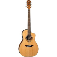 Акустическая гитара Luna SONGPAR Heartsong Parlor Size Spruce Top Grand Concert Acoustic Guitar