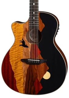 Акустическая гитара Luna Vista Wolf Tropical Wood Left-Handed Acoustic Guitar w/Case