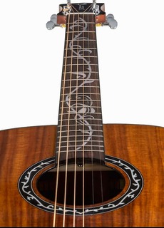 Акустическая гитара Luna Vineyard Koa Bevel Folk Acoustic-Electric Guitar, Natural 2023