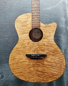 Акустическая гитара Luna GYPSY QUILT ASH A/E - GLOSS NATURAL