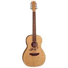 Акустическая гитара Luna Bamboo Parlor A/E Acoustic Electric Guitar, Pau Ferro Fretboard, Bamboo Top
