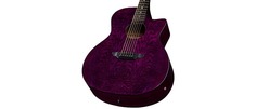 Акустическая гитара Luna GYP E QA TPP Quilt Ash A/E Trans Purple