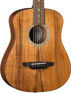 Акустическая гитара Luna Safari Koa Supreme Acoustic-Electric Guitar with Solid Koa Top w/ Gig Bag