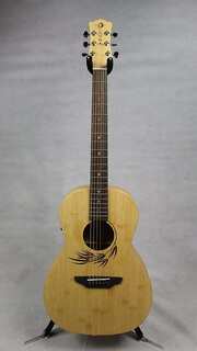 Акустическая гитара Luna Woodland Bamboo Parlor Acoustic/Electric Guitar