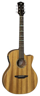 Акустическая гитара Luna Guitars High Tide Zebrawood Grand Concert Cutaway A/E, HT ZBR GCE