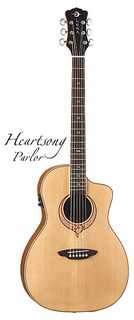 Акустическая гитара Luna Guitars Heartsong Series Acoustic-Electric Guitar, Parlor, SONG PAR