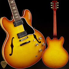 Электрогитара Gibson Custom Shop PSL &apos;64 ES-335 Figured Reissue Gloss Golden Poppy Burst