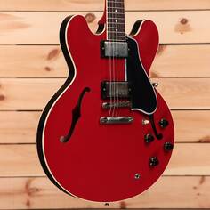 Электрогитара Gibson PSL 1959 ES-335 Ultra Light Aged - Cardinal Red/Black - A930382 - PLEK&apos;d