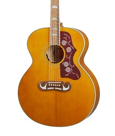 Акустическая гитара Epiphone Inspired By Gibson J-200 Acoustic Guitar, Aged Antique Natural Gloss