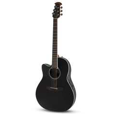 Акустическая гитара Ovation Celebrity Traditional E-Acoustic Guitar CS24L-5G, CS/Mid/Cutaway, Black, Lefty
