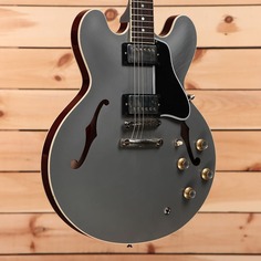 Электрогитара Gibson PSL 1961 ES-335 Ultra Light Aged - Silver Poly/Sparkling Burgundy - 130640 - PLEK&apos;d